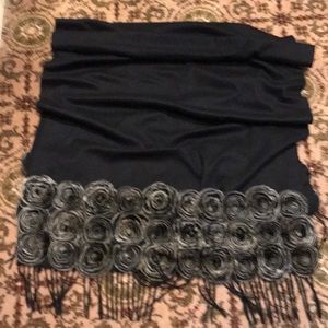 Black pashmina (cashmere) shawl